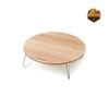 Bàn Tròn Gỗ Tre Dã Ngoại Snow Peak One-Action Low Table M LV-071TR
