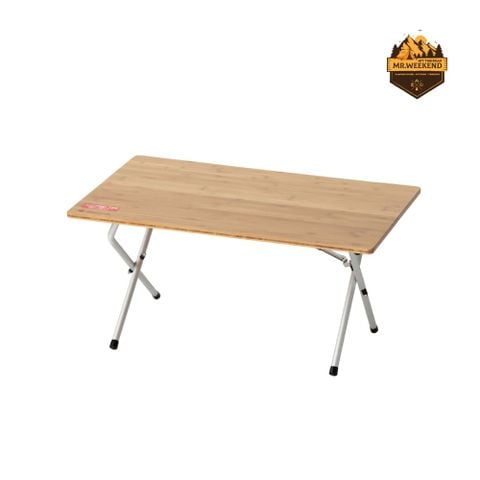 Bàn Dã Ngoại Xếp Gọn Snow Peak One-Action Low Table Bamboo (LV-100TR)