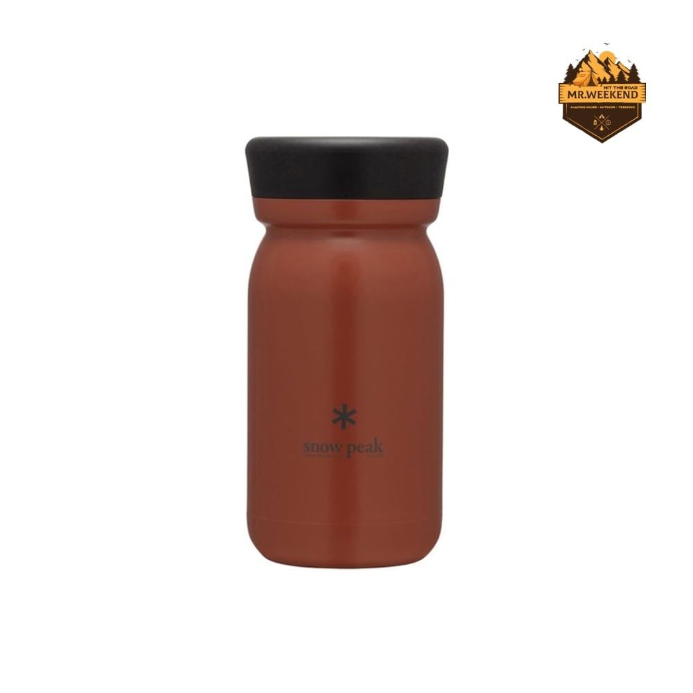 Bình Giữ Nhiệt Dã Ngoại Snow Peak Stainless Vacuum Bottle Type M350 Red Clay (TW-351-RC)