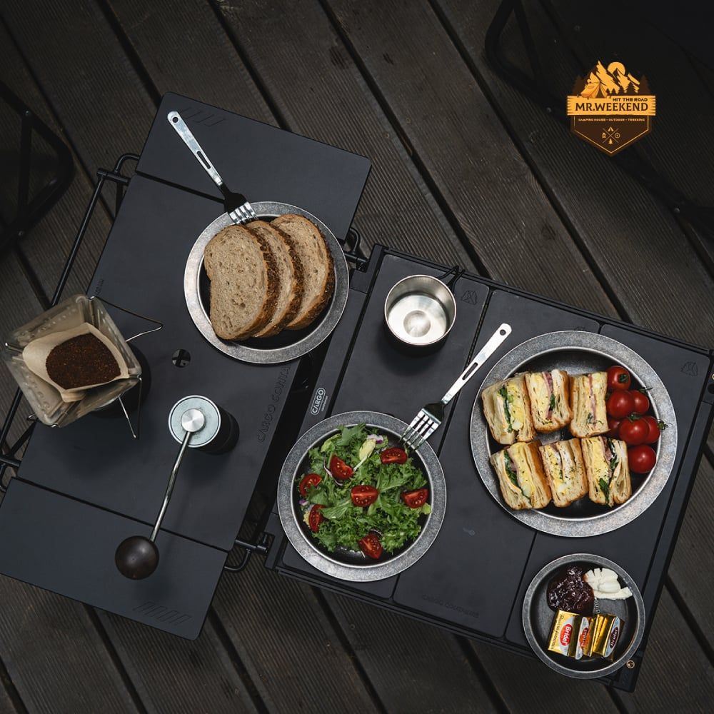 Bàn Nhôm Mở Rộng Dã Ngoại Cargo Container Wing Table