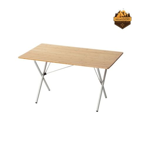 Bàn Dã Ngoại Xếp Gọn Snow Peak One-Action Table Long Bamboo (LV-015TR)