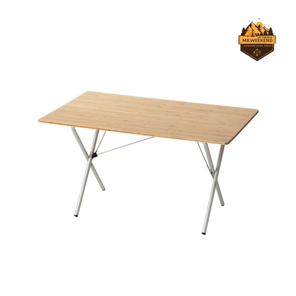 Bàn Dã Ngoại Xếp Gọn Snow Peak One-Action Table Long Bamboo (LV-015TR)