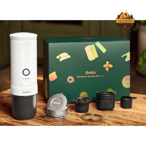 Máy Pha Cà Phê OutIn Nano 2025 Christmas Gift Set - Pearl White