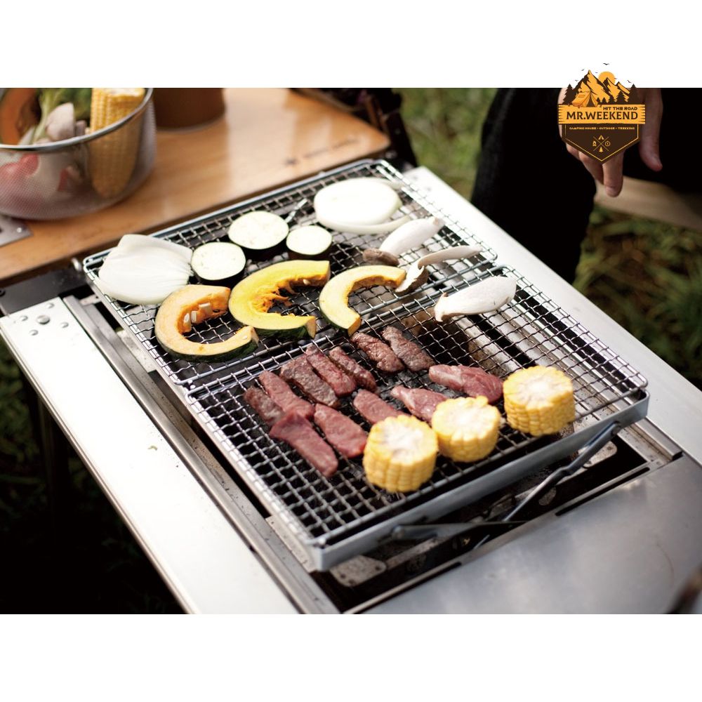 Vỉ nướng Grilling Net Stainless Steel Half Pro, S-029HA