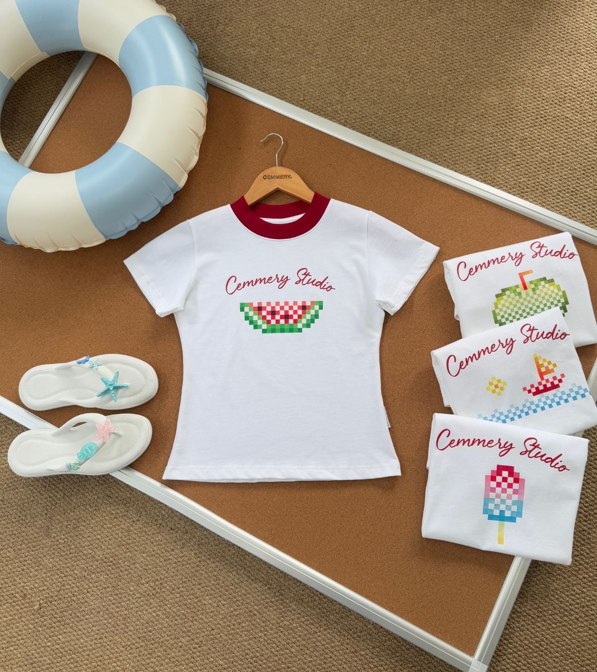  ÁO BABY TEE CEMMERY - PIXEL BABY TEE 