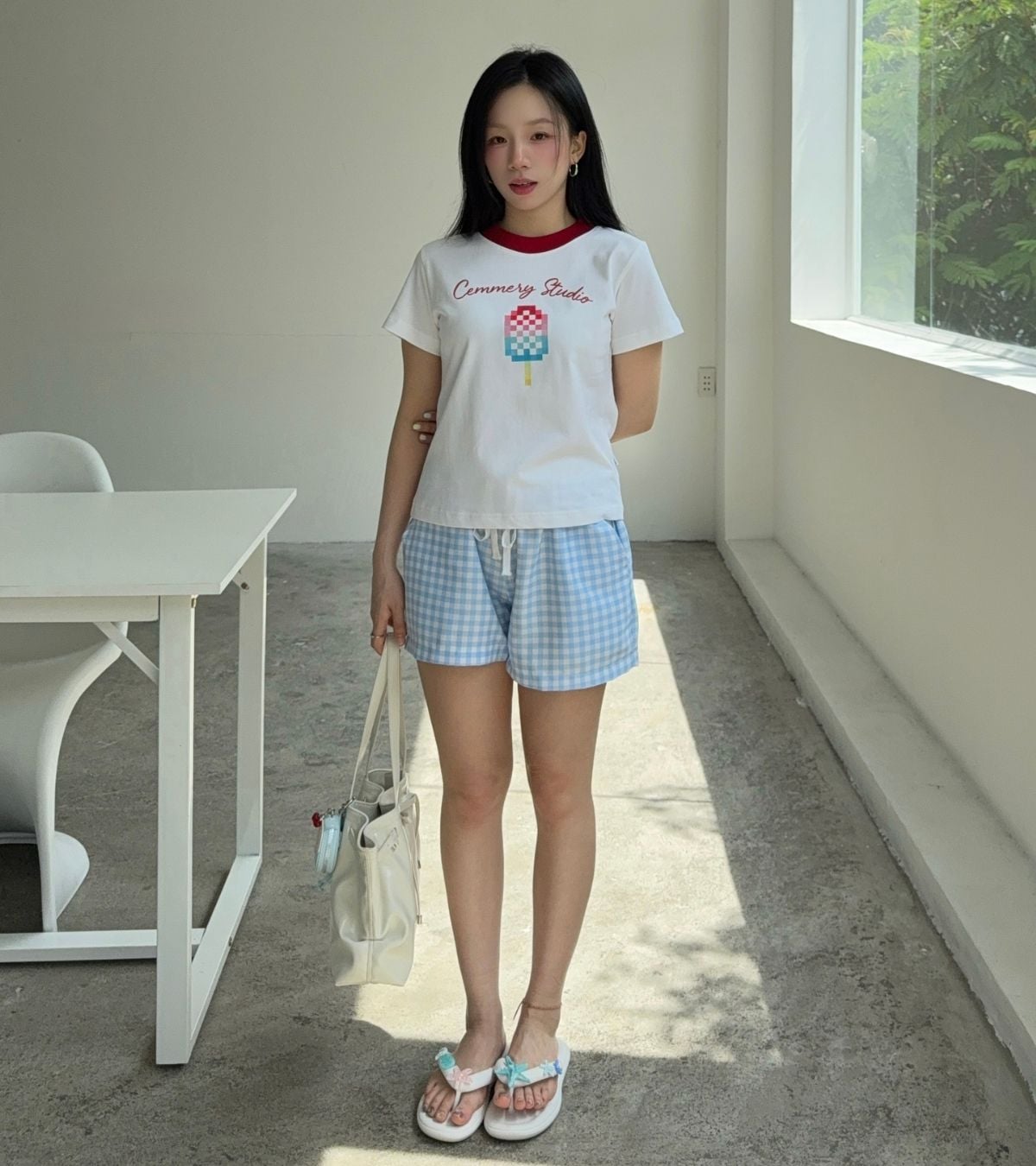  QUẦN SHORT CEMMERY - GINGHAM SHORT 