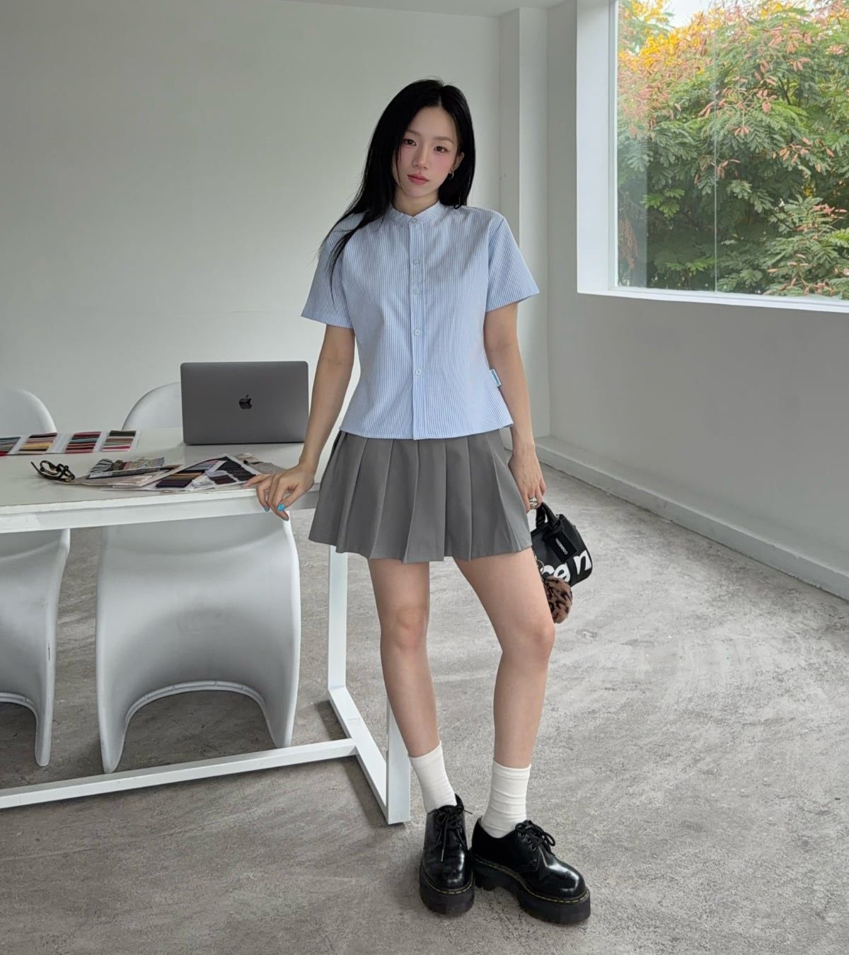  ÁO SƠ MI CROPTOP CEMMERY - SLEEK SHIRT 