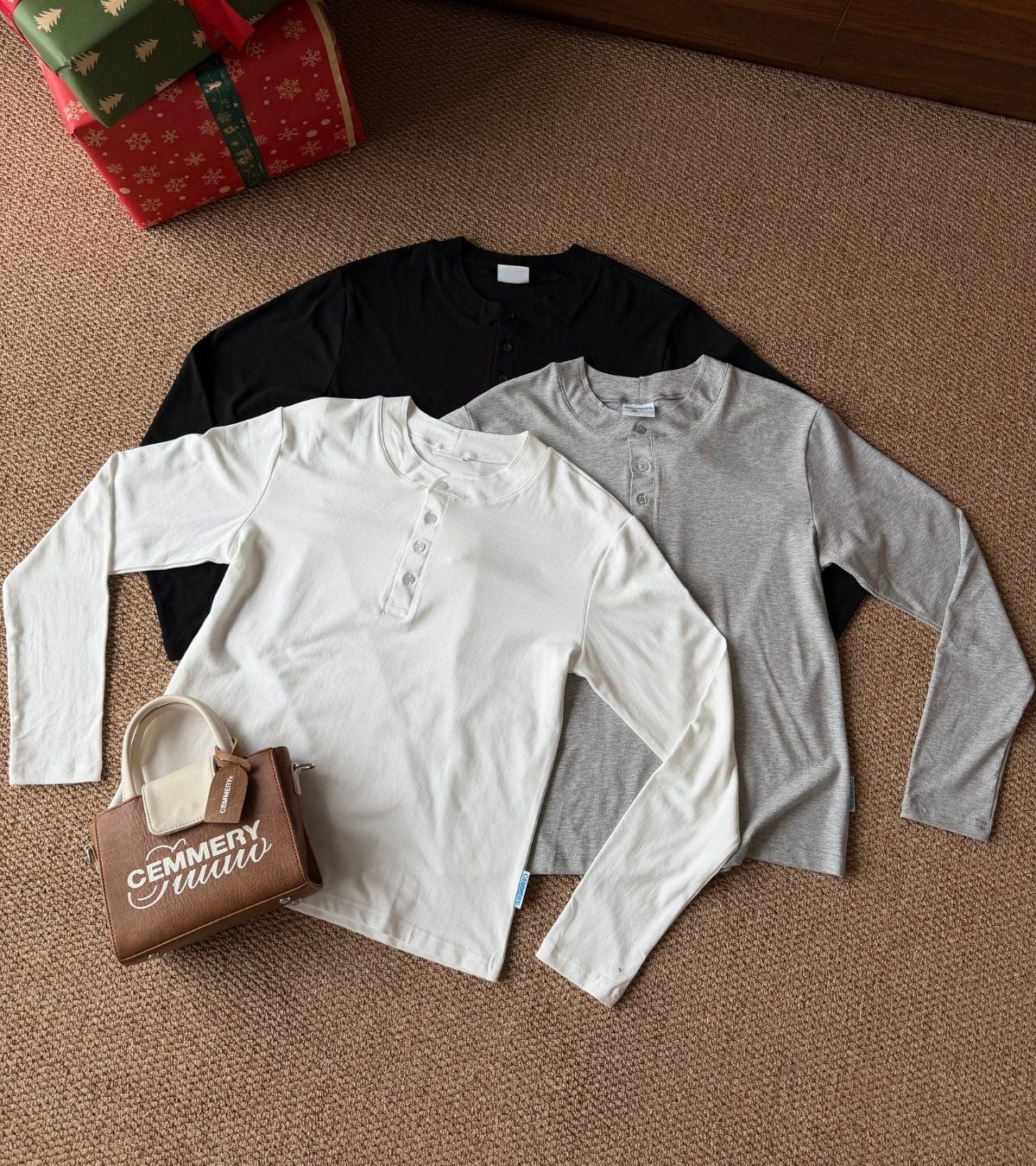  ÁO TAY DÀI FORM REGUALR CEMMERY - PURE LONG 