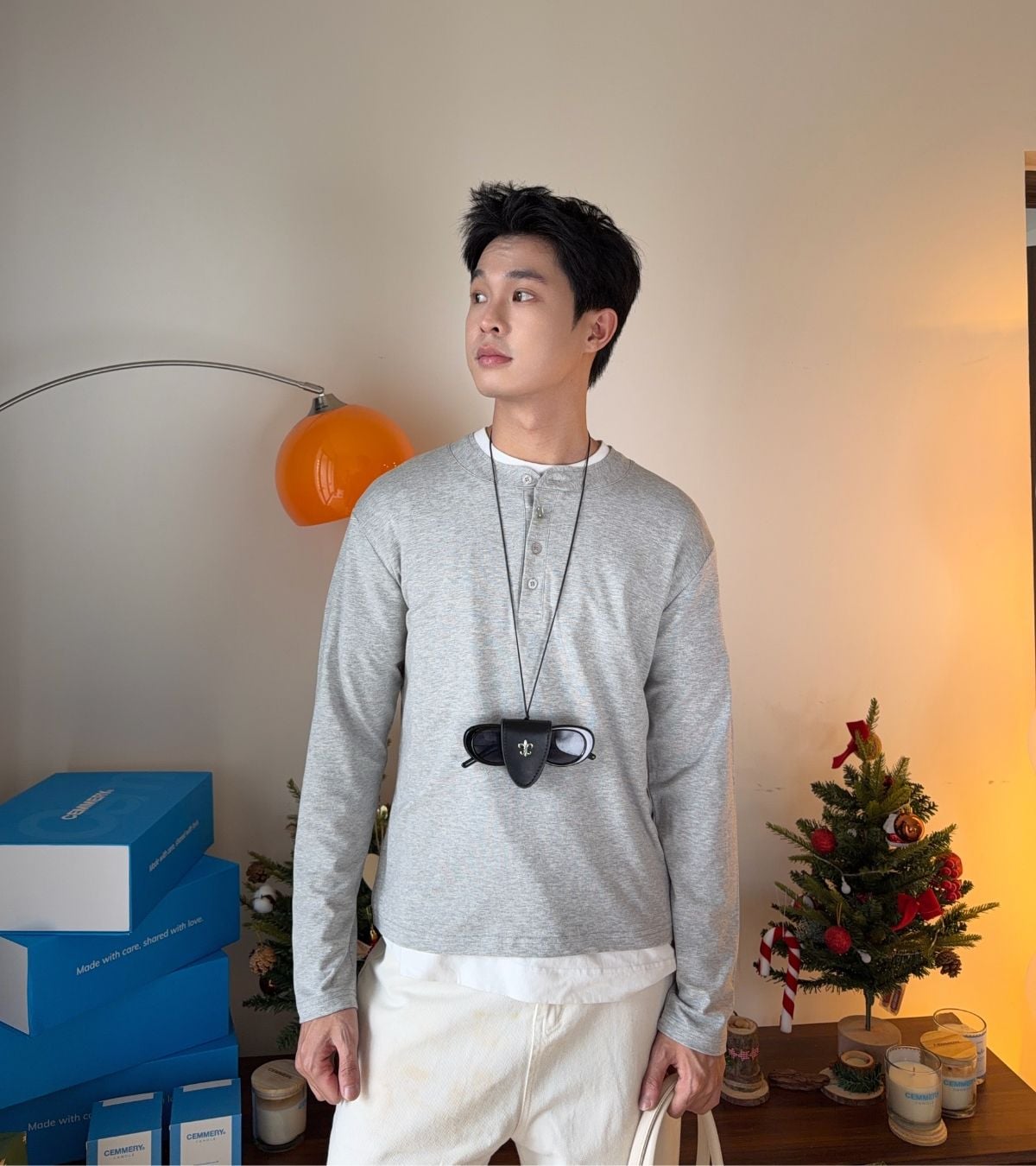  ÁO TAY DÀI FORM REGUALR CEMMERY - PURE LONG 