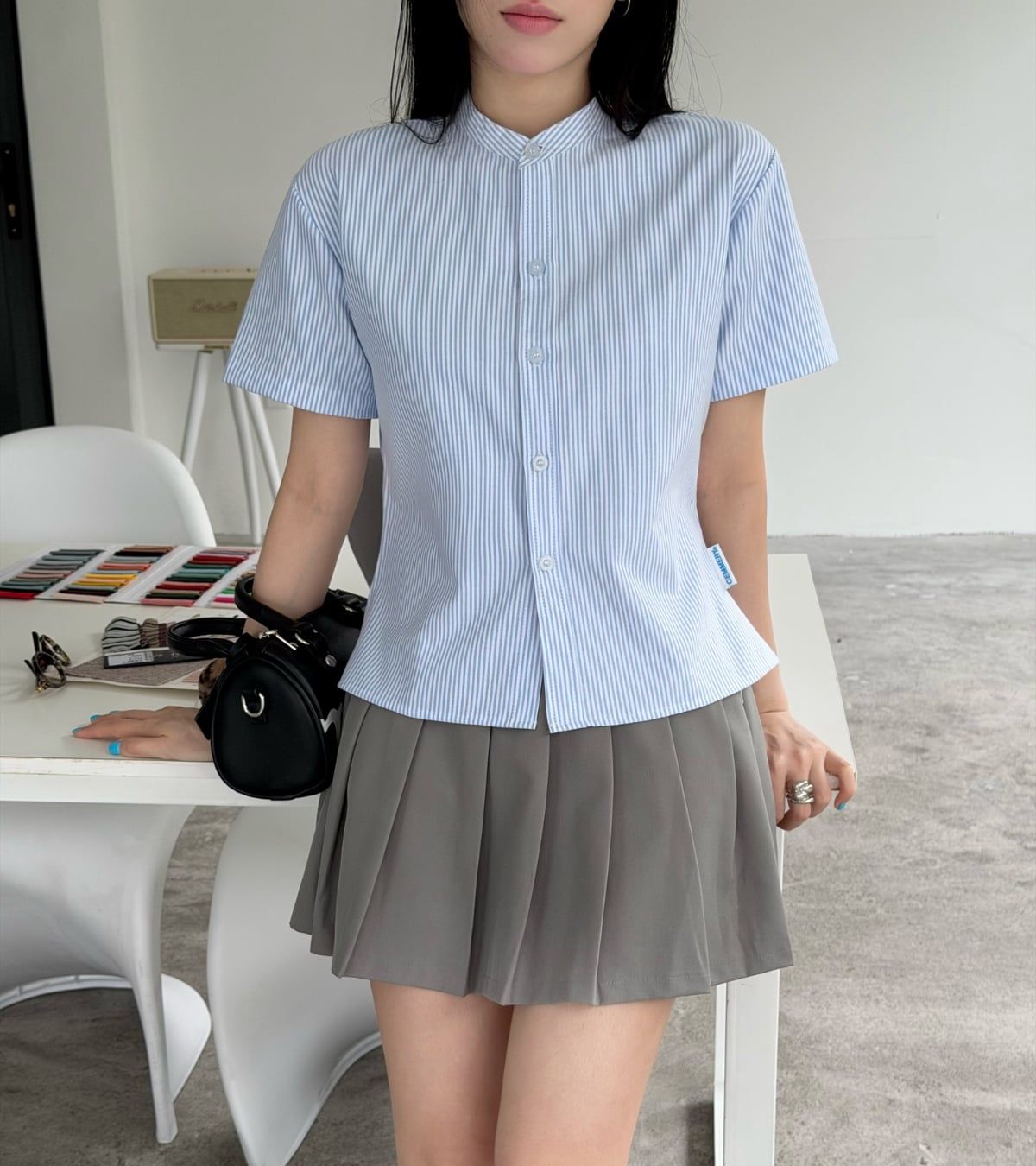  ÁO SƠ MI CROPTOP CEMMERY - SLEEK SHIRT 
