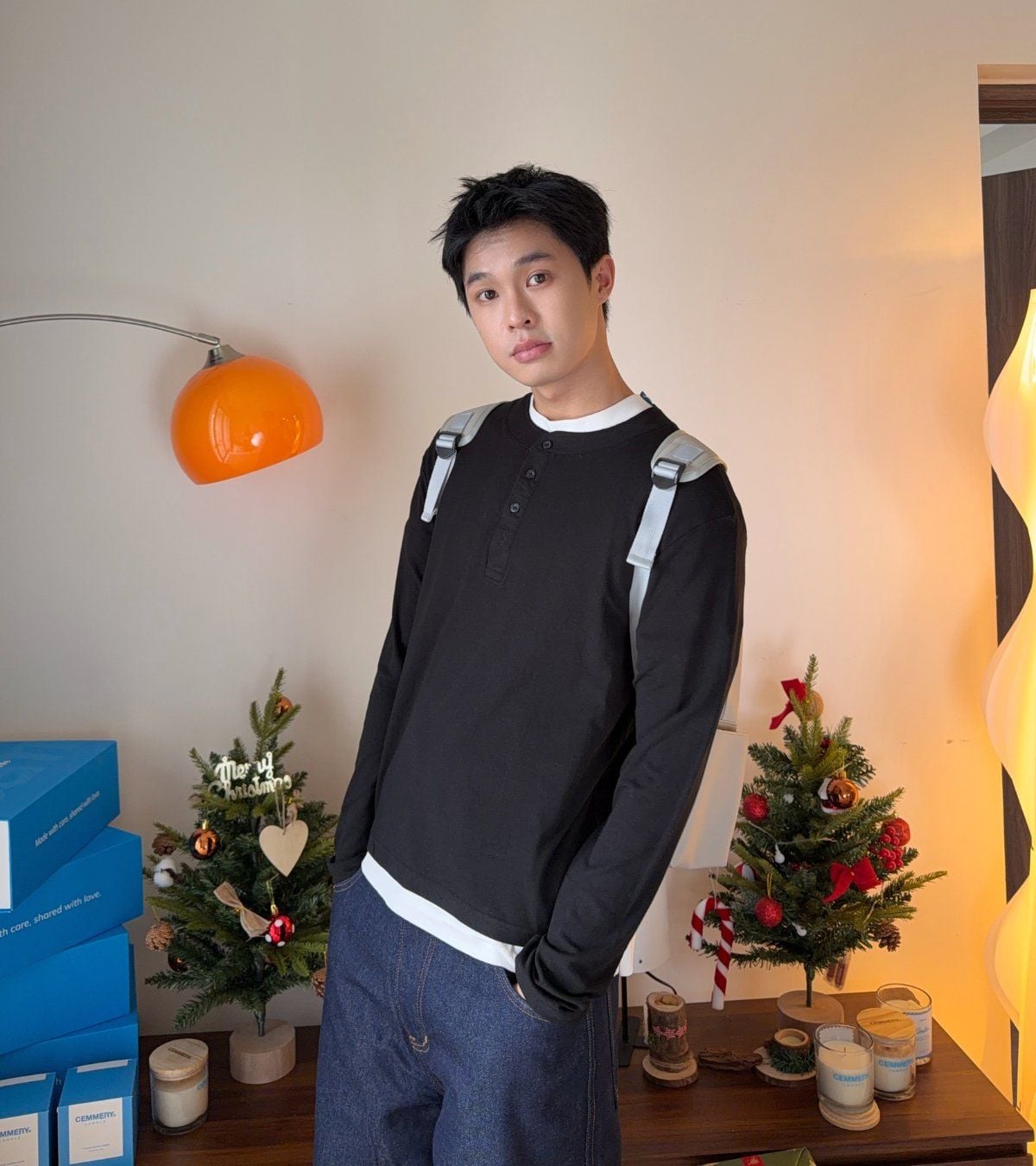  ÁO TAY DÀI FORM REGUALR CEMMERY - PURE LONG 