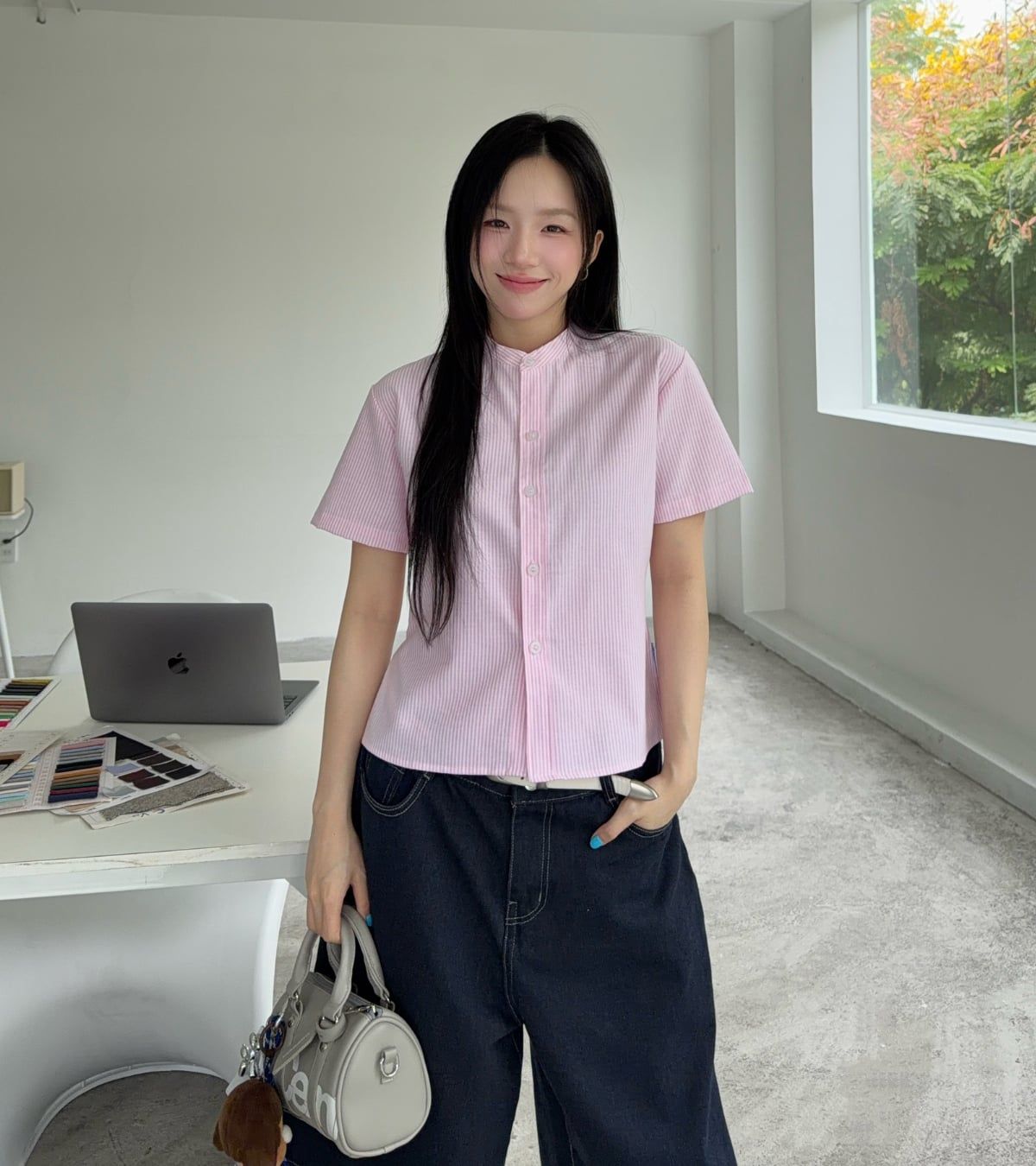  ÁO SƠ MI CROPTOP CEMMERY - SLEEK SHIRT 