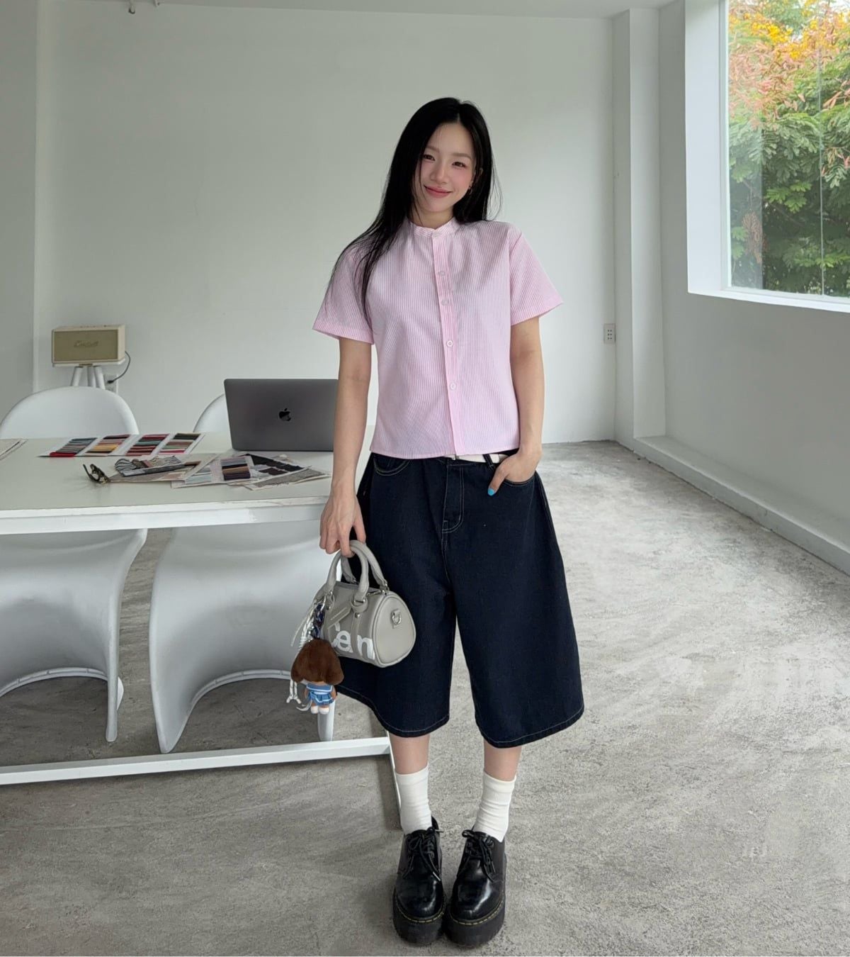  ÁO SƠ MI CROPTOP CEMMERY - SLEEK SHIRT 