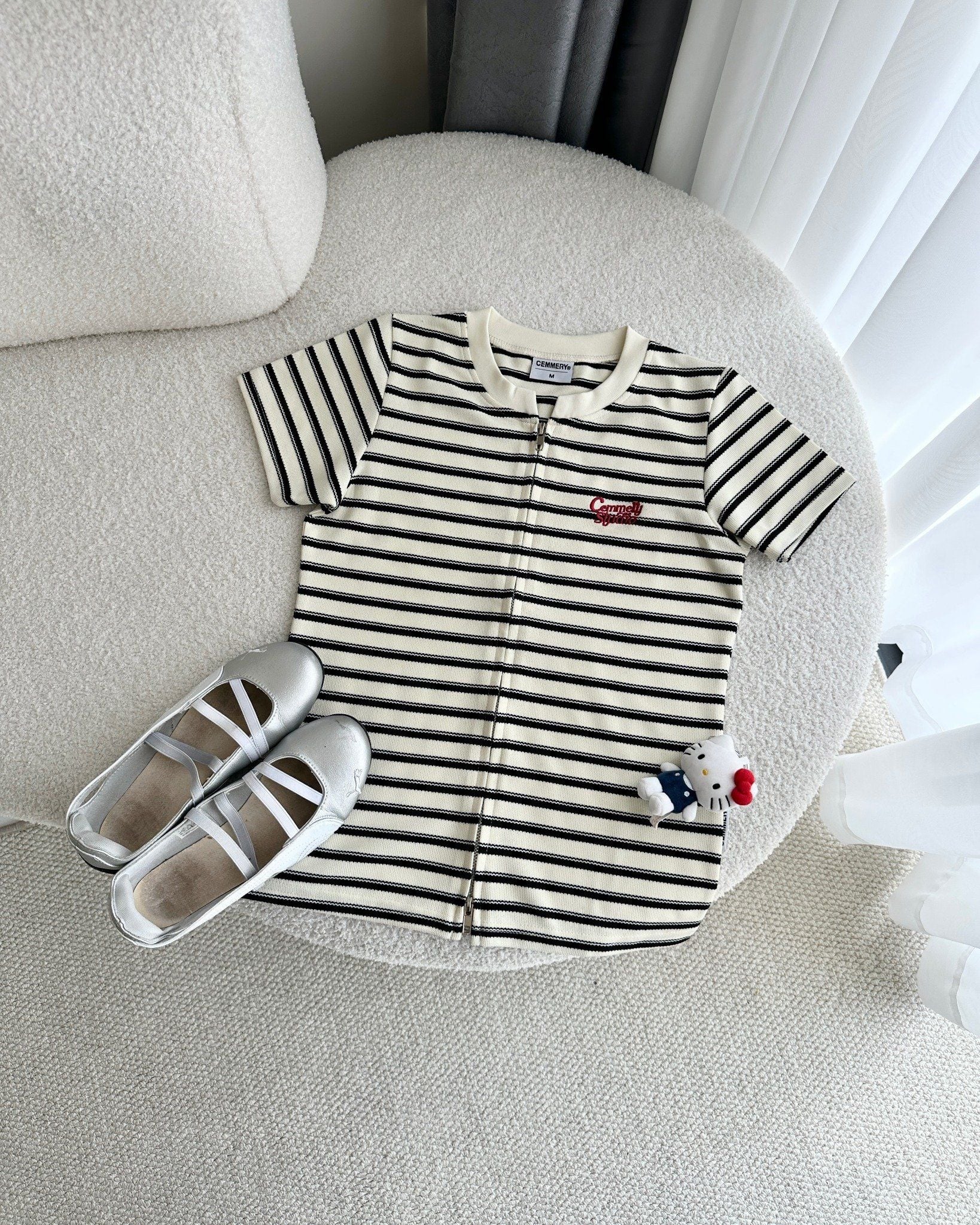  ÁO BABY TEE CEMMERY - ZIP STRIPE 
