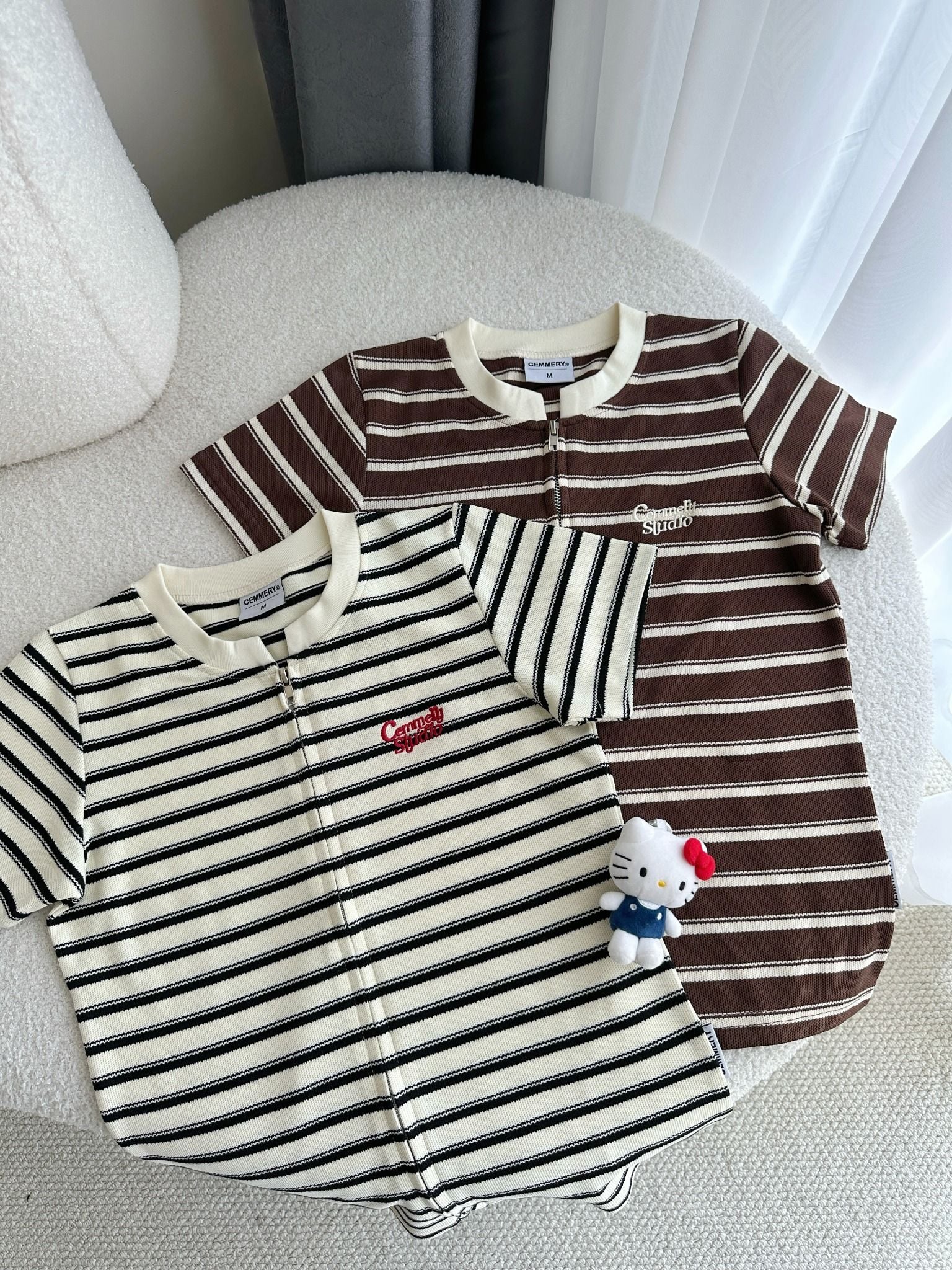  ÁO BABY TEE CEMMERY - ZIP STRIPE 