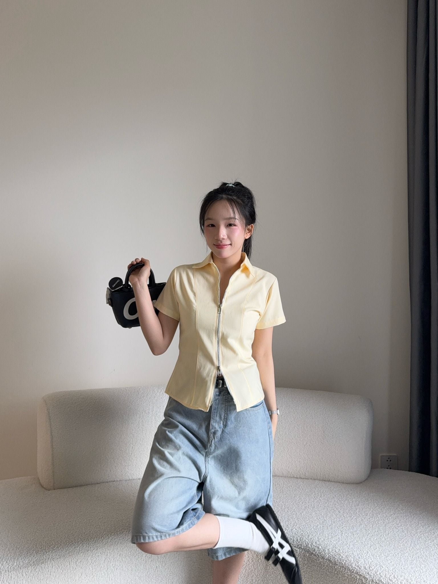  ÁO SƠ MI CEMMERY - LINEAR ZIP 