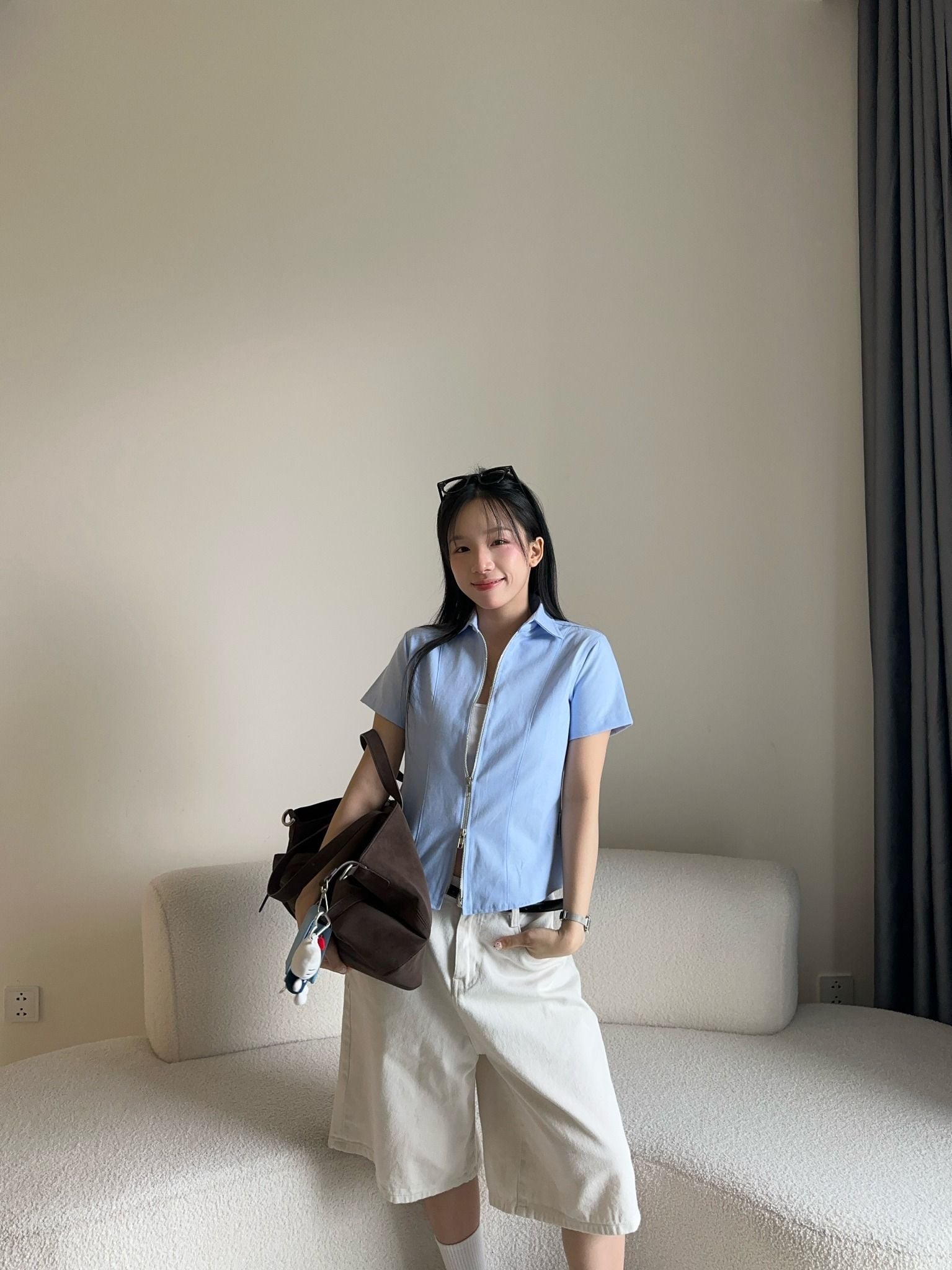  ÁO SƠ MI CEMMERY - LINEAR ZIP 