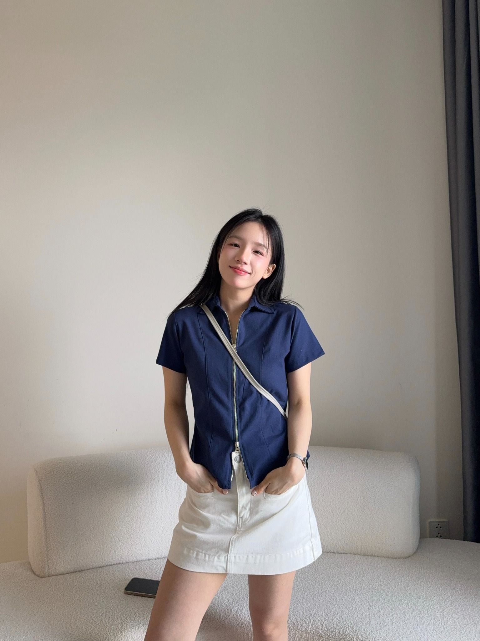  ÁO SƠ MI CEMMERY - LINEAR ZIP 