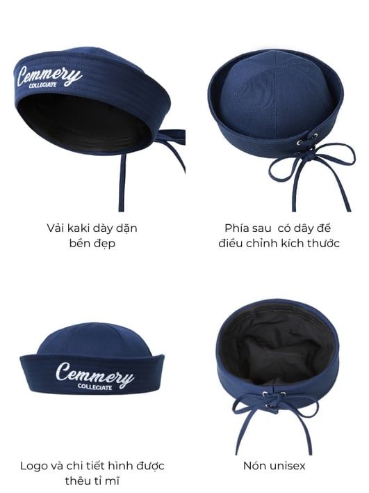  [BST MỚI] NÓN BUCKET CEMMERY - SAILOR 