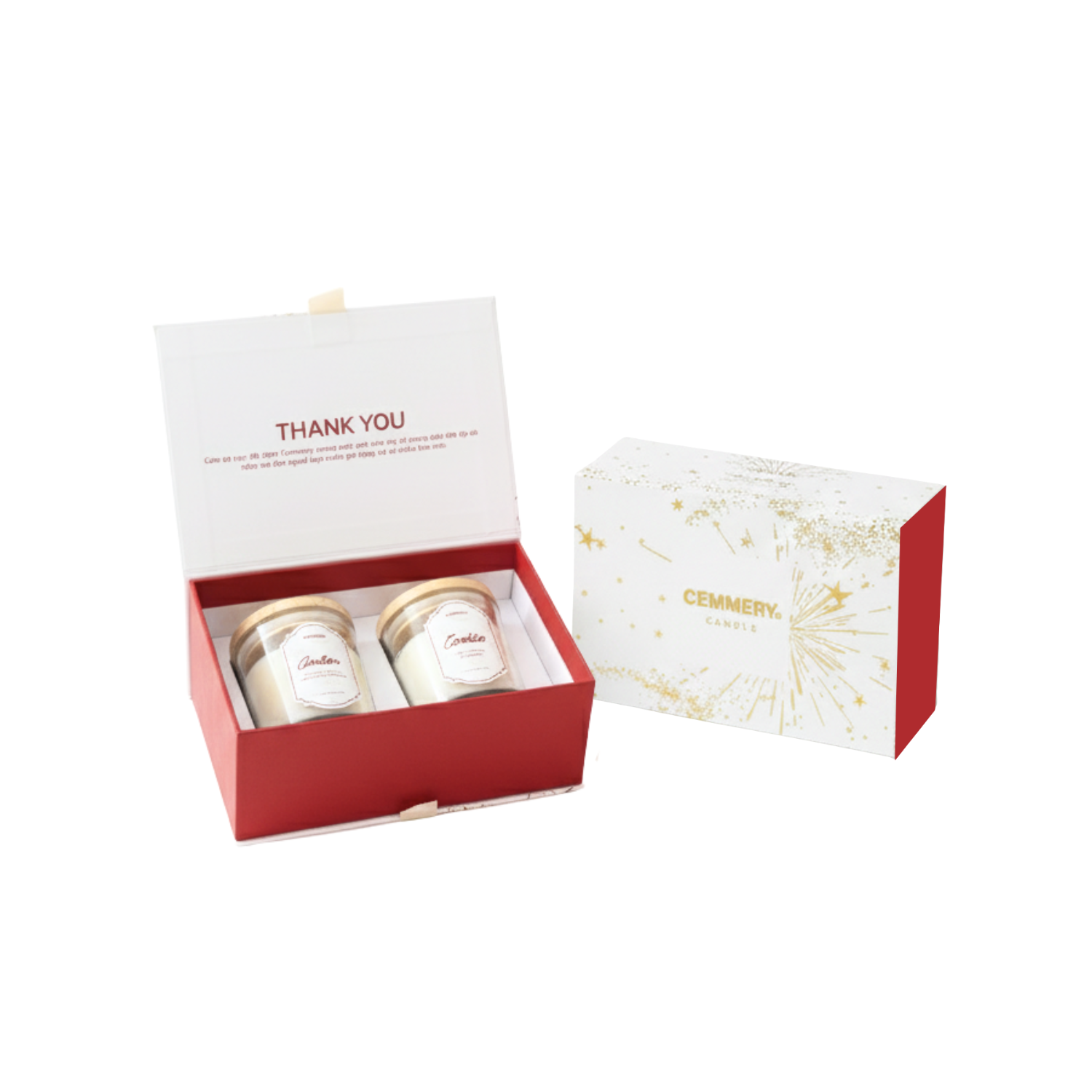  SET 2 NẾN THƠM CEMMERY - LUME CANDLE GIFT BOX 