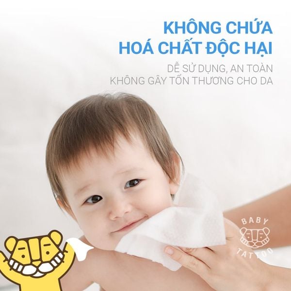  Khăn Giấy Ướt Cao Cấp Không Mùi, Lành Tính, Dịu Nhẹ, An Toàn Cho Trẻ Sơ Sinh Và Da Nhạy Cảm, Gói 80 miếng 