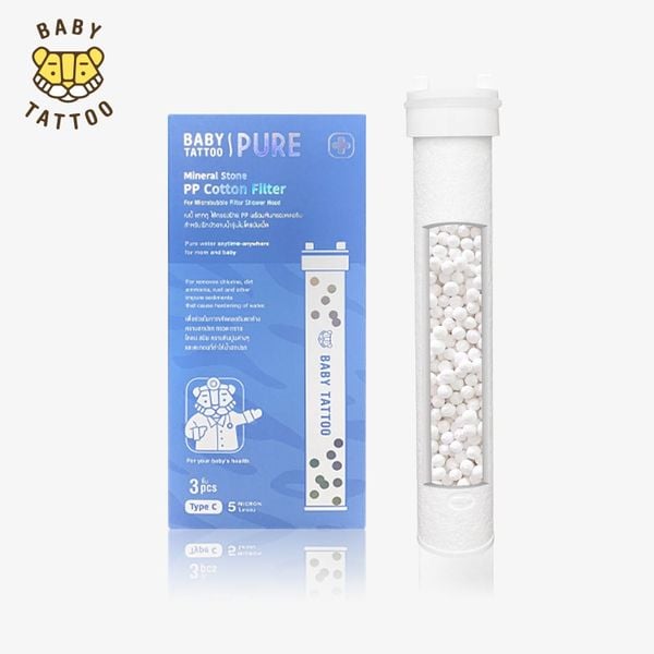  Bộ Lõi Lọc PP Type C Cho Vòi Sen Tắm Cao Cấp Lọc Nước Vi Bọt, Khử Clo, Sở Hữu Khoảng Trống Xoắn Ốc Siêu Nhỏ 1μm ~ 5μm 