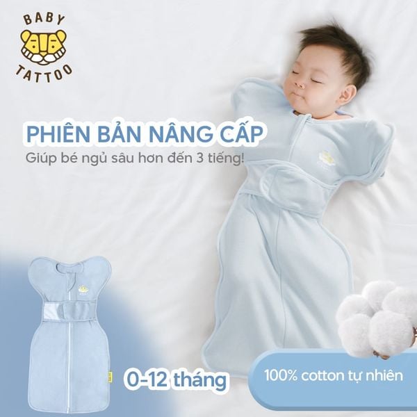  Túi Ngủ, Nhộng Chũn, Ủ Kén Dây Quấn Giữa Hỗ Trợ Giấc Ngủ, Chống Giật Mình Cho Bé Từ 0-12 Tháng 