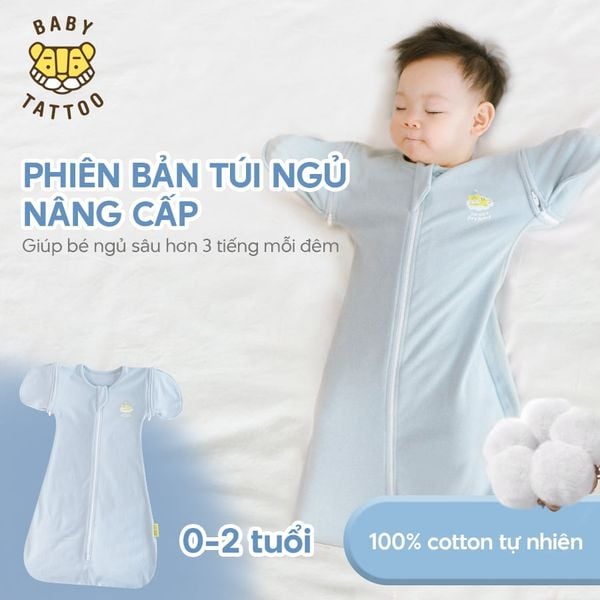  Túi Ngủ, Nhộng Chũn, Ủ Kén Thiết Kế Tay Áo Tháo Rời Thay Đổi Kiểu Cho Bé Từ 0-2 Tuổi 