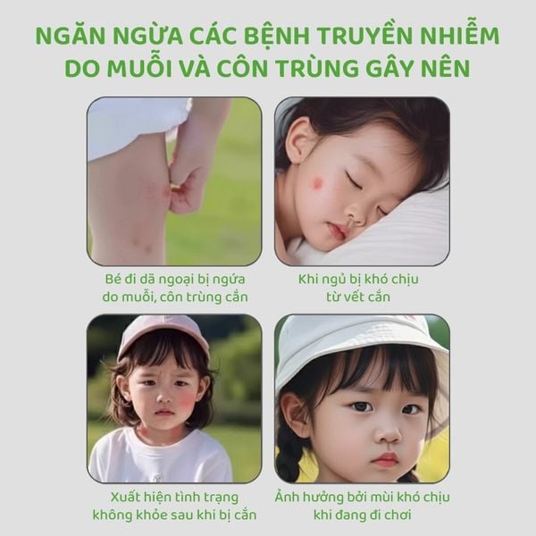  Miếng Dán Chống Muỗi, Côn Trùng Phiên Nâng Cấp Dạng Miếng Dài, Hương Thảo Dược Nhẹ Nhàng, 1 hộp 8 miếng 
