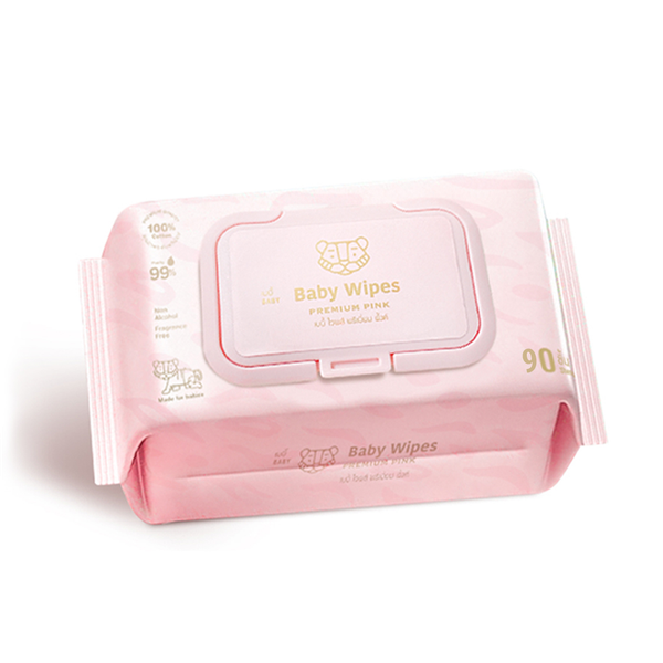  Khăn Giấy Ướt Siêu Cao Cấp Cho Bé Chất Vải CASHMERE, Làm Từ 100% Sợi Bông Tự Nhiên, Gói 90 Miếng 