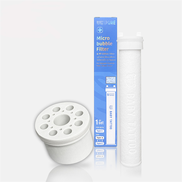  Bộ Lõi Vi Bọt Khí Type C, Đầu Chuyển Cho Vòi Sen Type A, Thay Cho Vòi Sen Tắm Lọc Nước 