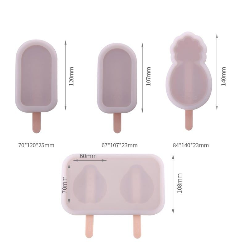 Khuôn làm kem silicon hình dâu tây FSLRY-256C