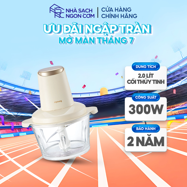 Máy xay thực phẩm cối thủy tinh Joyoung JFC-305