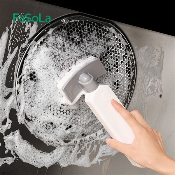 Bàn chải vệ sinh đa năng có sẵn bình đựng xà bông FSLYF-161