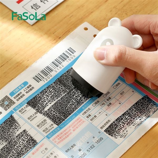 Cây lăn bảo mật thông tin cá nhân hình bé gấu FSLDZ-545