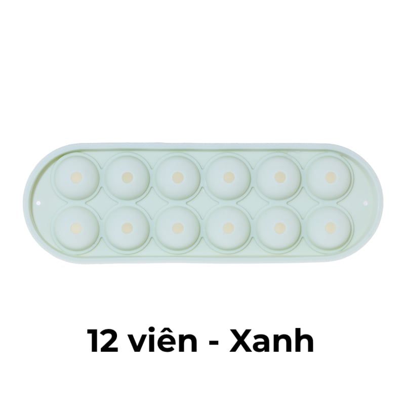 Khay làm đá, trà, kem trái cây 3 viên tròn silicone Fasola FSLYL-006