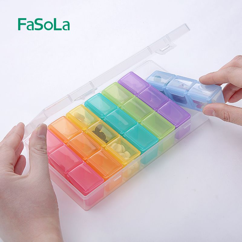 Hộp chia thuốc 7 ngày 3 buổi cầu vồng FSLRY-221