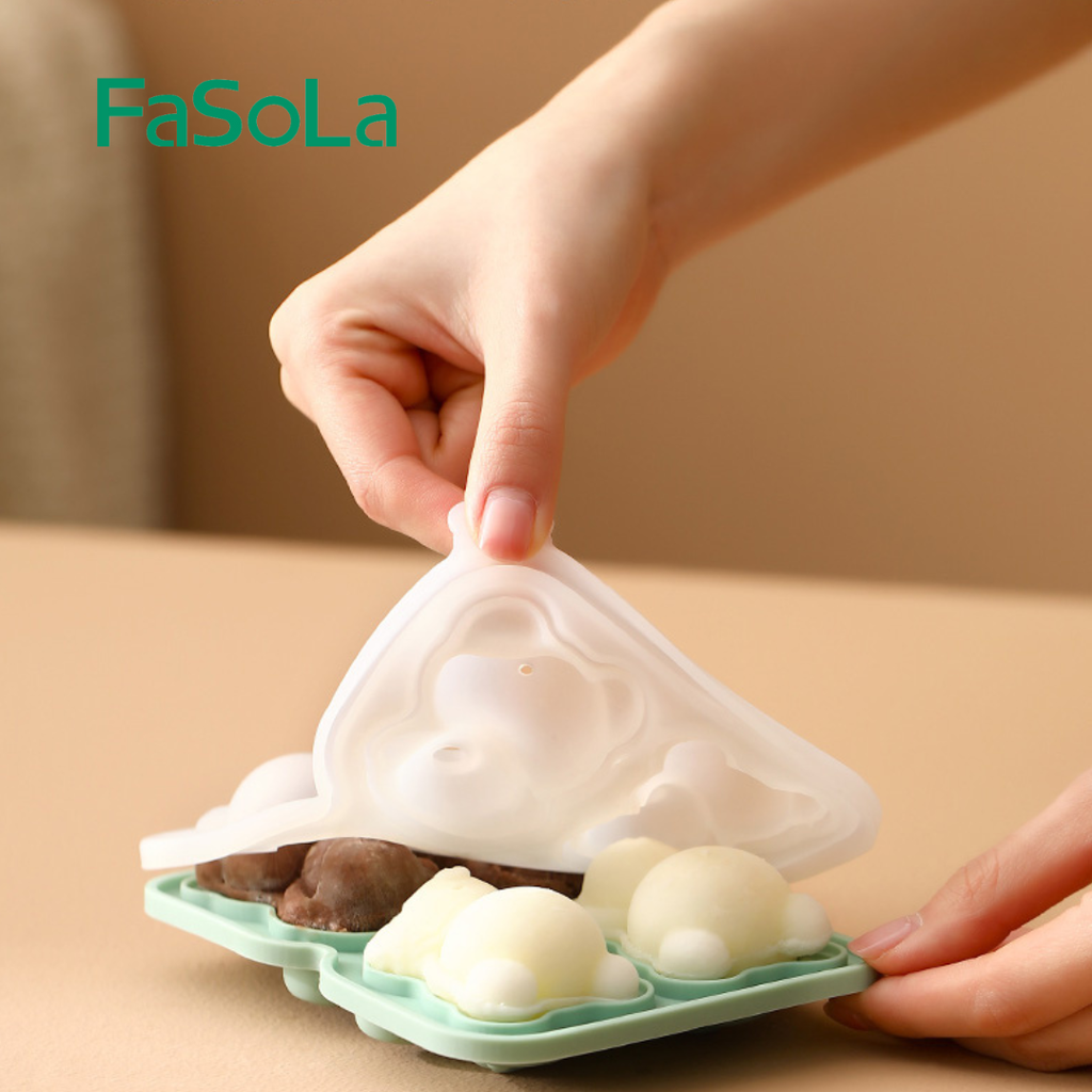 Khuôn gấu 3D làm đá, làm kem, nướng bánh silicone FSLSH-344 FSLSH-345