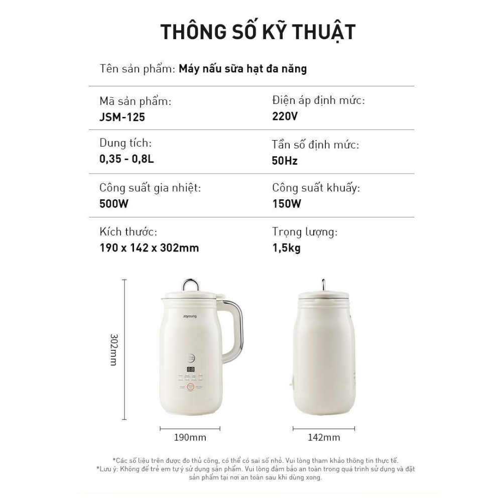 Máy nấu sữa hạt đa năng JSM-125