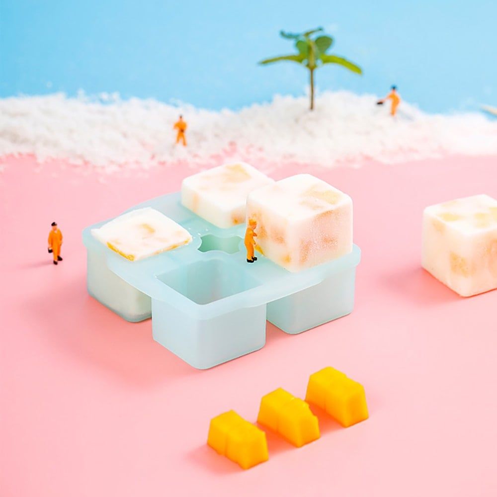 Khay làm đá Silicone 4 viên Fasola FSLYL-005