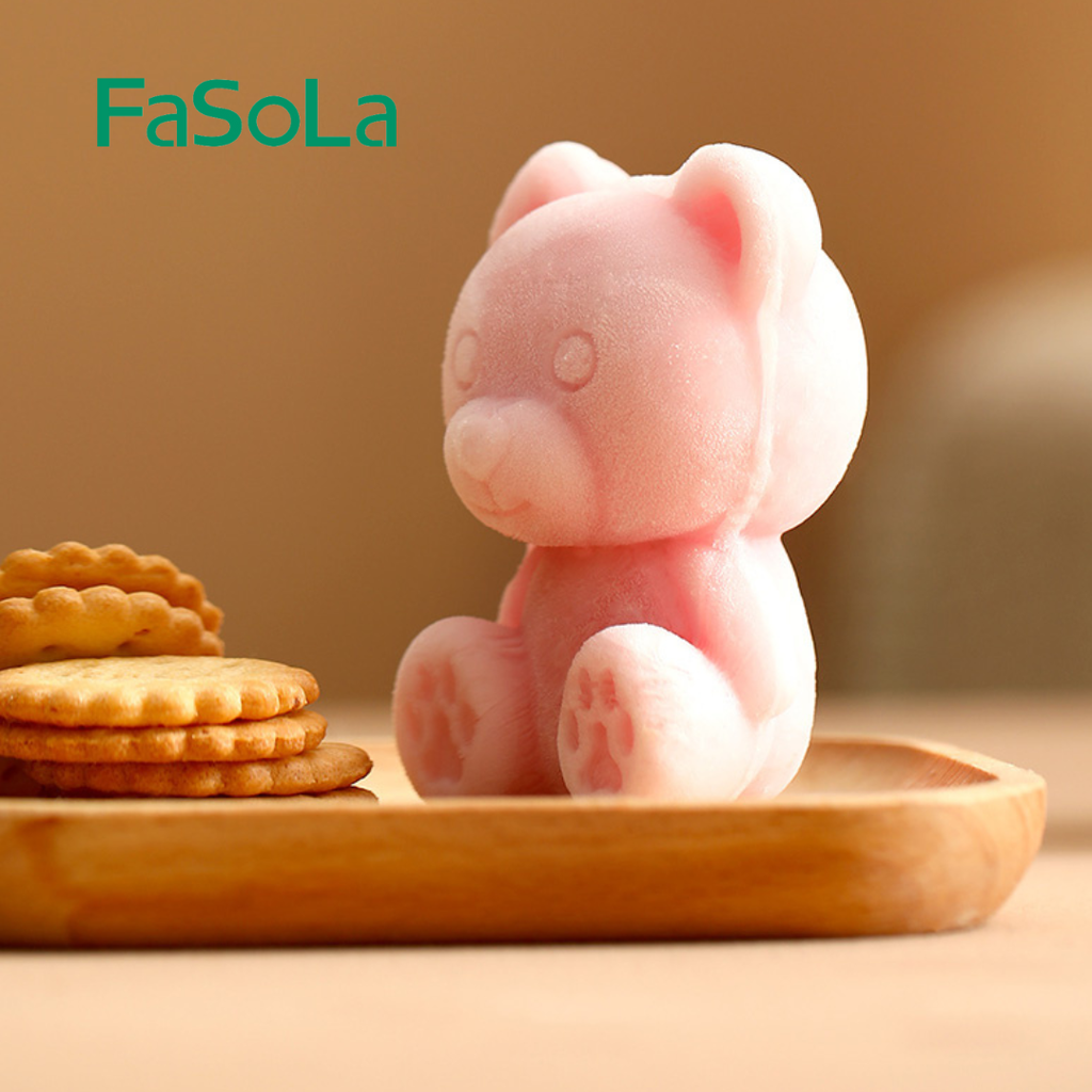 Khuôn gấu 3D làm đá, làm kem, nướng bánh silicone FSLSH-344 FSLSH-345