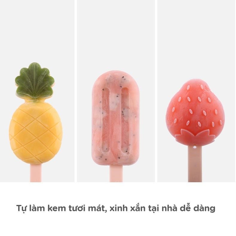 Khuôn làm kem silicon hình dâu tây FSLRY-256C