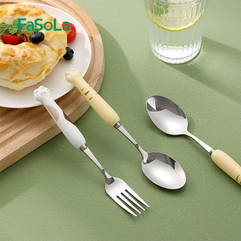 Muỗng nĩa chân mèo inox 304 FSLYF-330