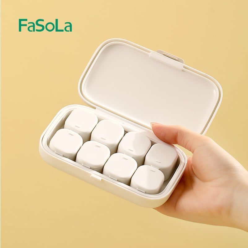 Hộp chia thuốc bỏ túi 8 ô FSLYL-076