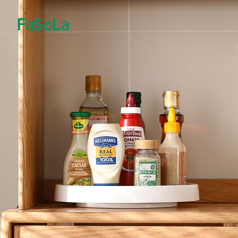 Đĩa đựng chai lọ hũ gia vị xoay 360 độ FSLPS-613