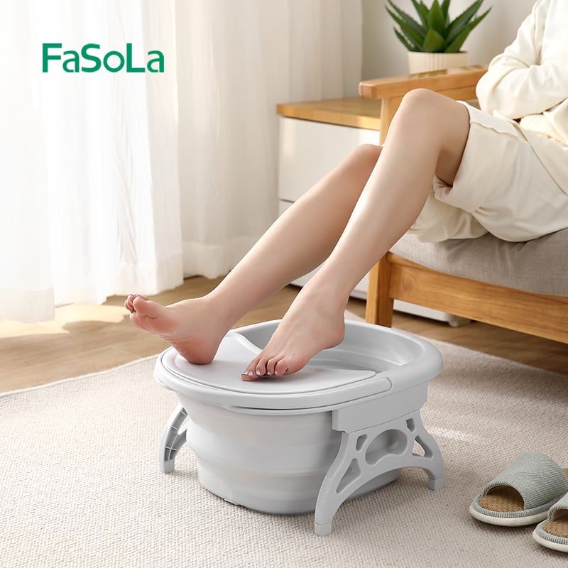 Chậu ngâm chân gấp gọn có giá đỡ FSLYF-337