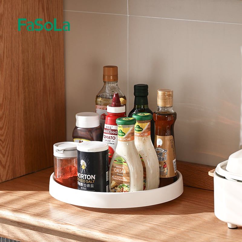 Đĩa đựng chai lọ hũ gia vị xoay 360 độ FSLPS-613