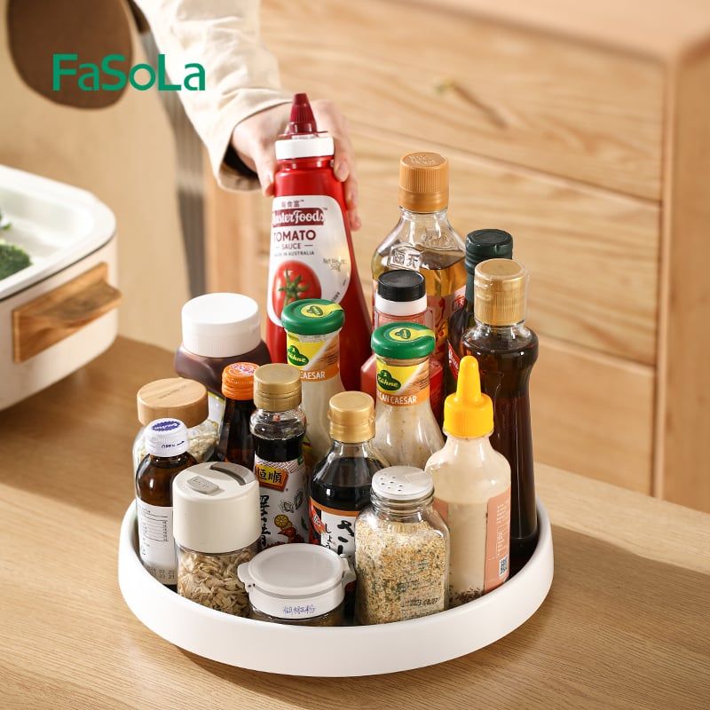 Đĩa đựng chai lọ hũ gia vị xoay 360 độ FSLPS-613