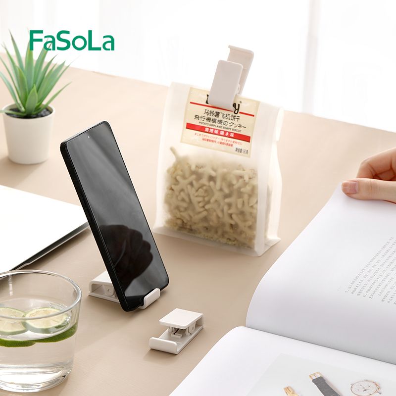 Giá đỡ điện thoại, kẹp miệng túi bánh kẹo FSLZF-220