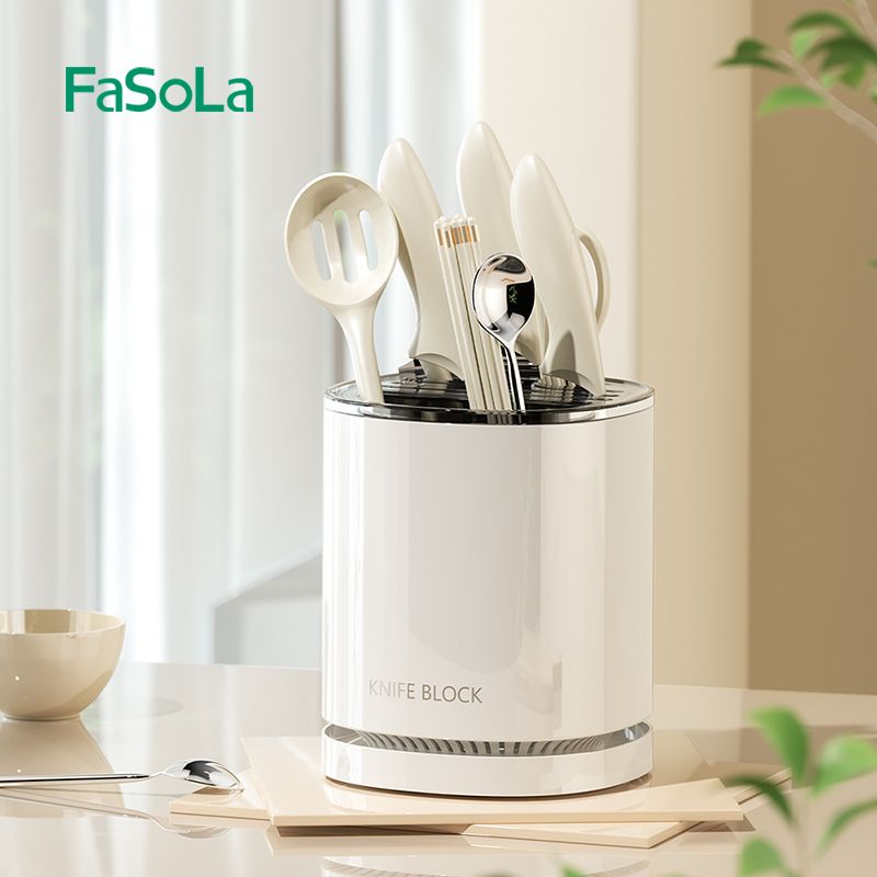 Ống đựng đũa dao kéo đồ làm bếp xoay 360 độ FSLPS-623